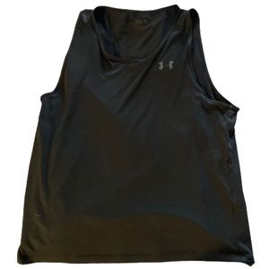 Under Armour Heat Gear Tank Top, Men's Large, Black